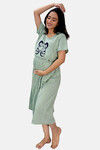 Sweetmoon Maternity Gown - Green — thumbnail 4